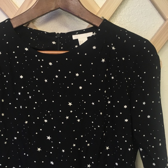 black dress with white stars